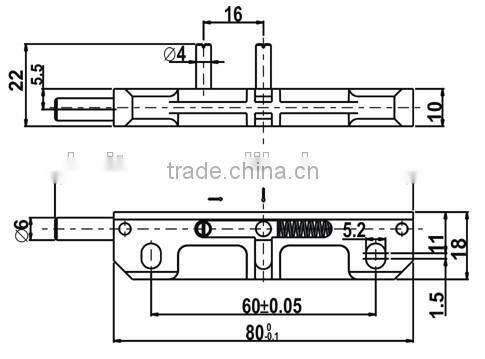 Door bolt MX02