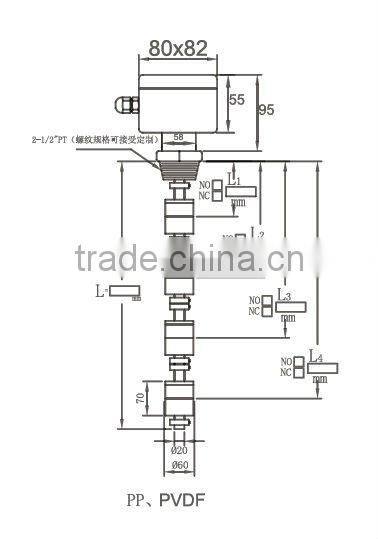 stainless steel magnetic oil level switch