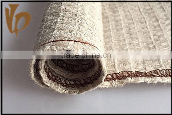 china supplier waffle pattern waffle weave linen fabric for lady fashion