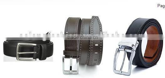 Newest pattern PU leather belt for man