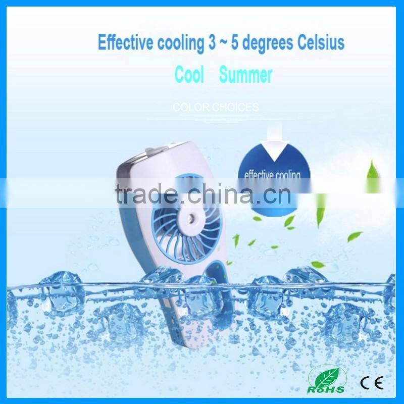 office mini USB rechargeable water mist humidity fan