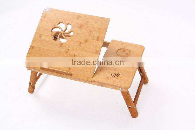 Bamboo bed table, notebook table, bed tray, camping table,sofa table,study table, study desk