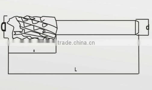 Multi Flute tungsten carbide rotary burrs for PCB, synthetic stone other non metallic etc