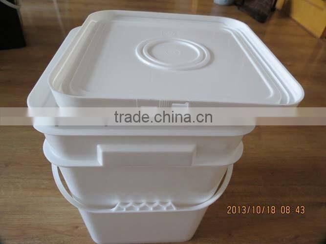 Multi-function Pail With Lid Plastic Rectangular Bucket