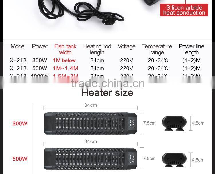 intelligent adjustable aquarium heater