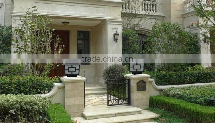 Popular solar pillar light on sell main gate solar lights