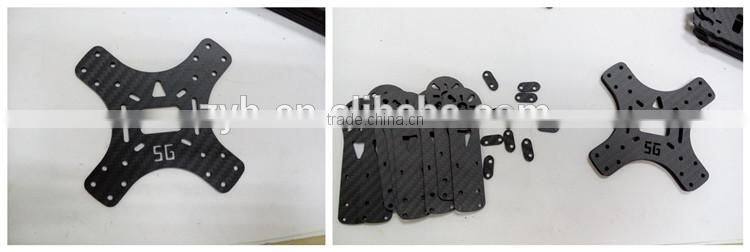 ZYH 2016 Carbon fiber material rc quadcopter oem drone , carbon fiber quadcopter diy frame