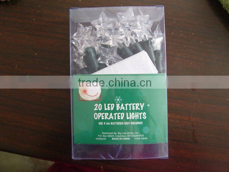 110v/220v 50 leds snowfllake battery light
