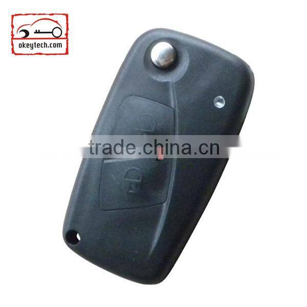 Best price car key Fiat flip key shell 3 button remote key shell fiat flip key case fiat key case