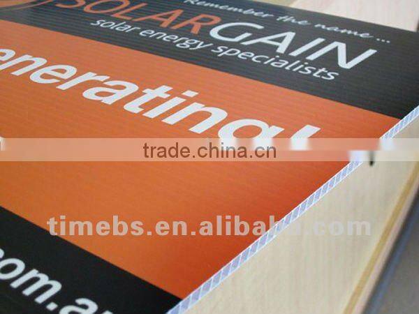 PP corrugated plastic sheet signs