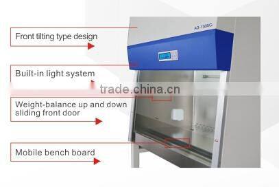 Laboratory LCD Controller Vertical Laminar Flow Bio Safety Cabinet Class II