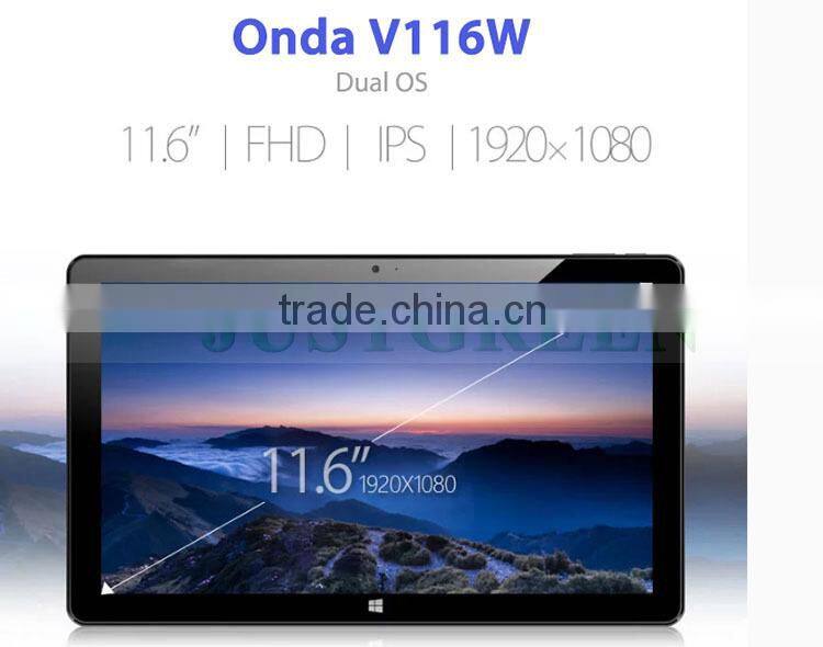 11.6 inch dual os tablet pc onda v116w daul boot android 4.4 3g phone call