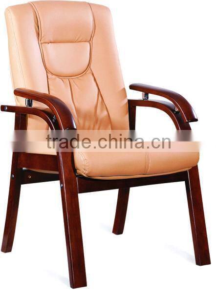 Big size solid conference chair/wooden armrest chair HX-AD502