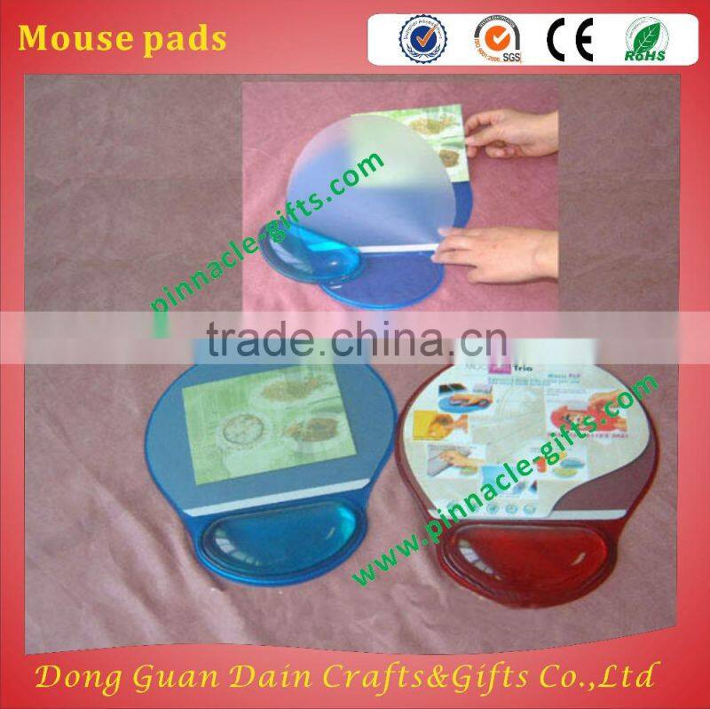 OEM customized silicone GEL mouse pads for advertisement