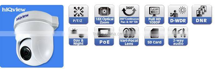 Speed Dome 18X Optical Zoom Full HD IP Camera