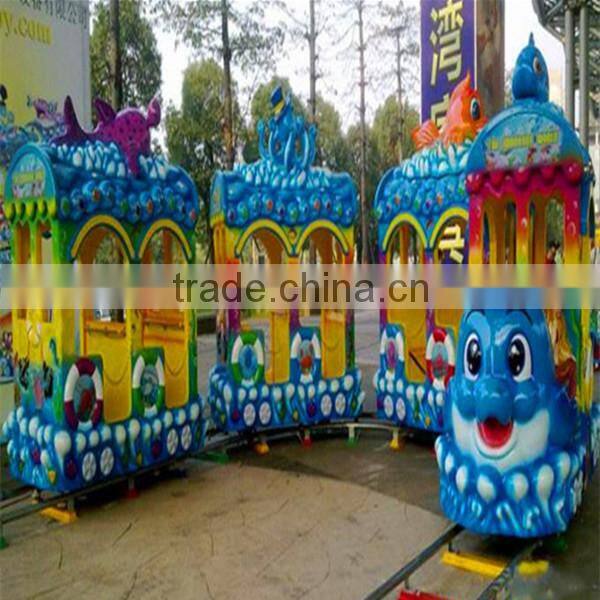 Animal track train amusement park ocean track train rides