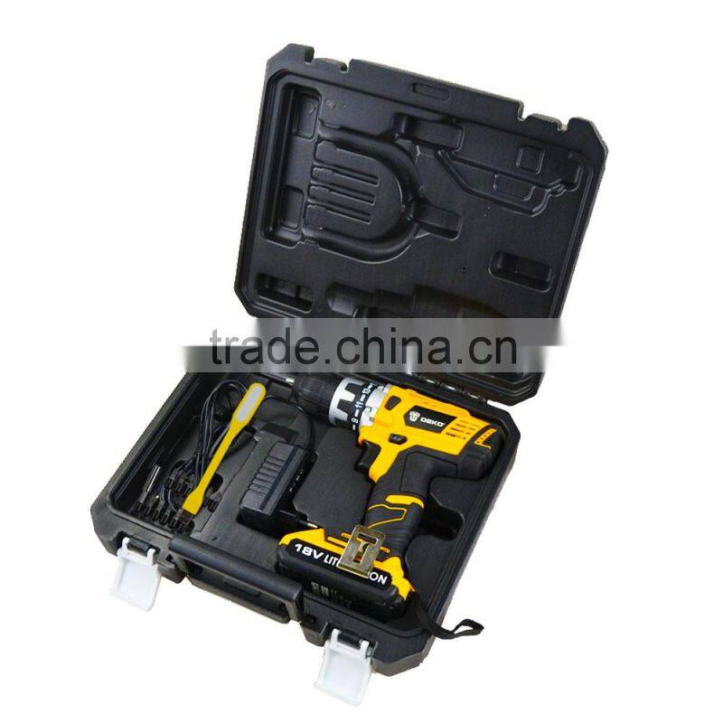 18V DC New Design Mobile Power Supply Lithium Battery Cordless Drill