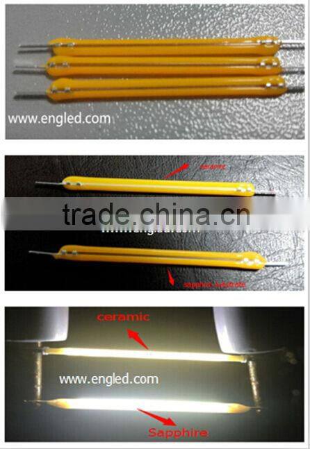 Patent 360 degree COB COG blue sapphire led filament used for A60 and c35 f35 g45 p45 lamp