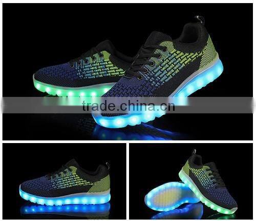 2016 New Arrival Popular Men Shoes Luminous LED Light Up Shoes