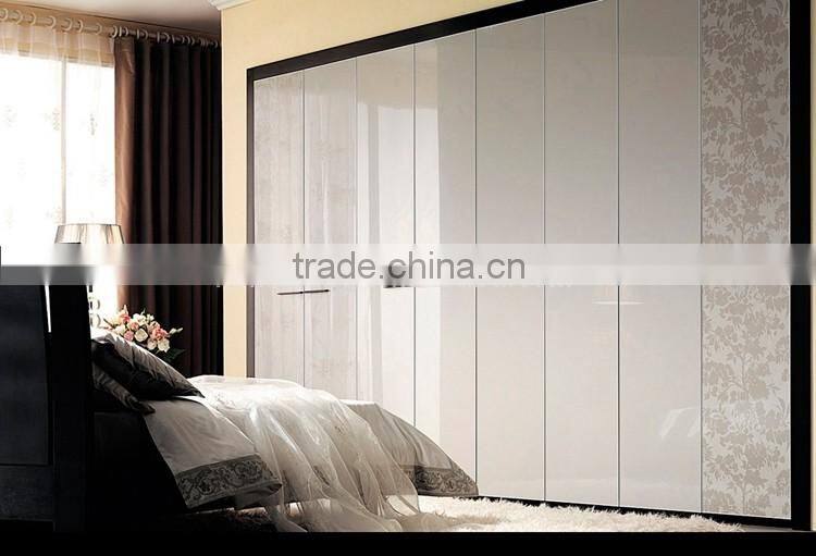 Homesung modern sliding door wooden bedroom wardrobe closet