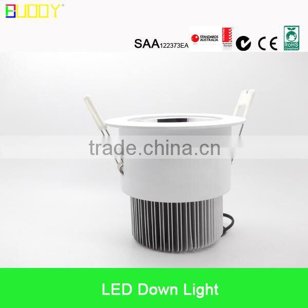 Popular design 15W COB LED Downlight Cutout 90mm with lens, No Adjustable