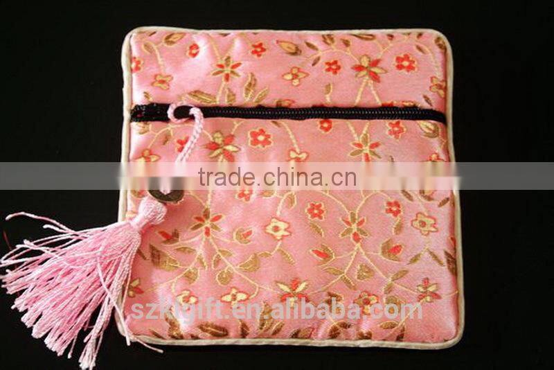 Professional chinese silk coin purse with CE certificate