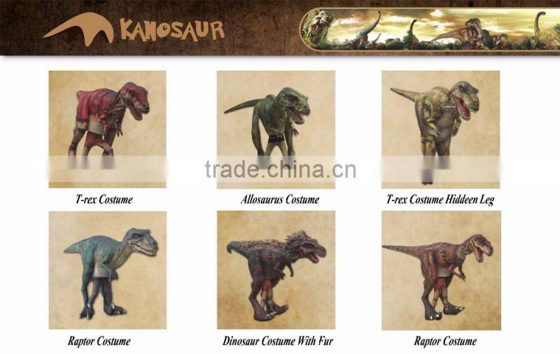 KANO4012 Amusement Park Artificial Dinosaur Kigurumi For Attraction