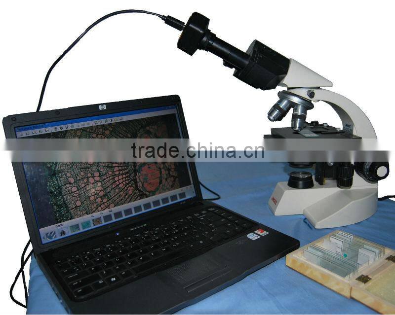 MVV3000CL dual image formats digital microscope camera with high resolving power relay lens