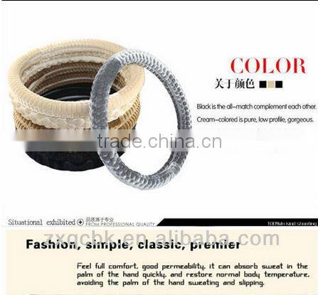 ZX Hot selling New design Velvet steering wheel covers/fluffy steering wheel cover