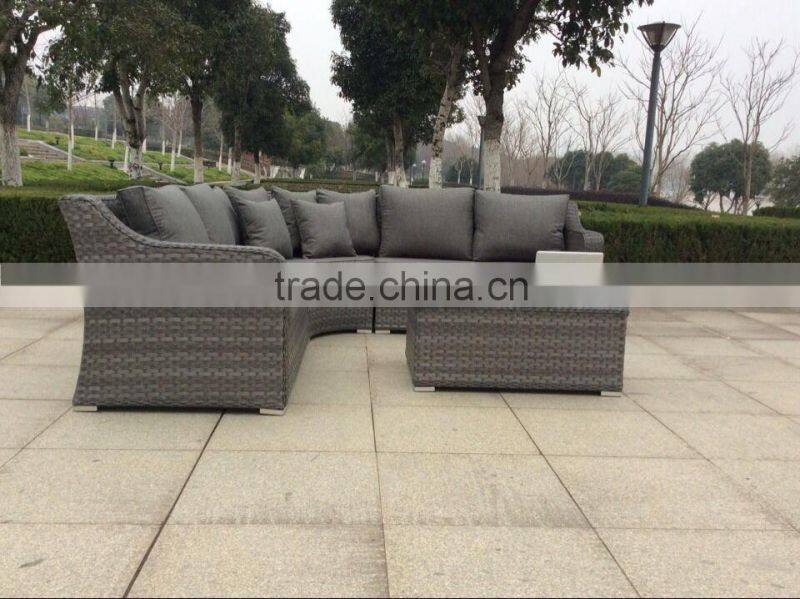 Patio Sectional Furniture Wicker Rattan Sofa Set with Cushions