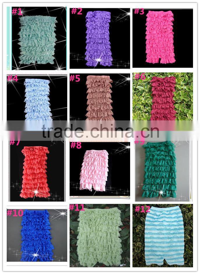 Cute Colorful Baby Strapless Lace Ruffles Petti Rompers Baby Girls Cheap Rompers Lace Ruffles Rompers With Bows Sleeping Wear