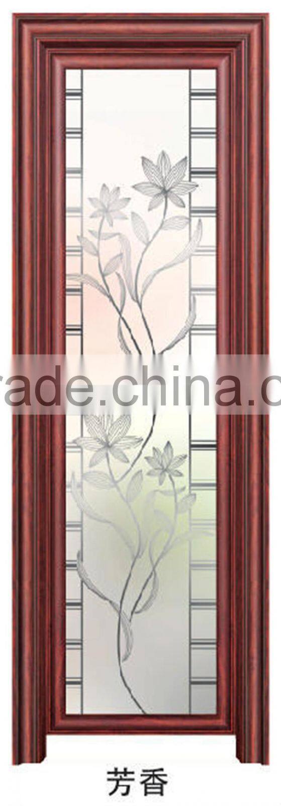 cheaper home use toliet door with frosted glass