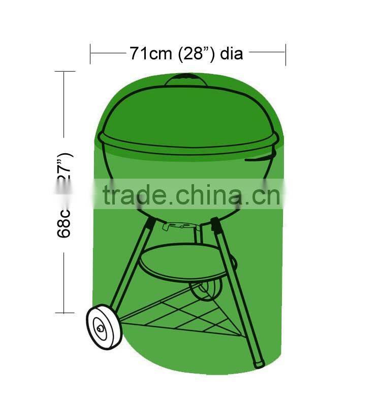 round green dustproof corrosion resistance and easily cleaned BBQ Cover,dry clean plastic covers