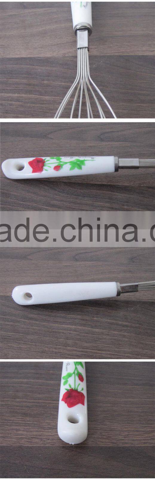 Egg Whisk DIY Hand Tools with Rose Handle Traycake Decorating Tool New Arrival Stainless Steel Egg Beaters