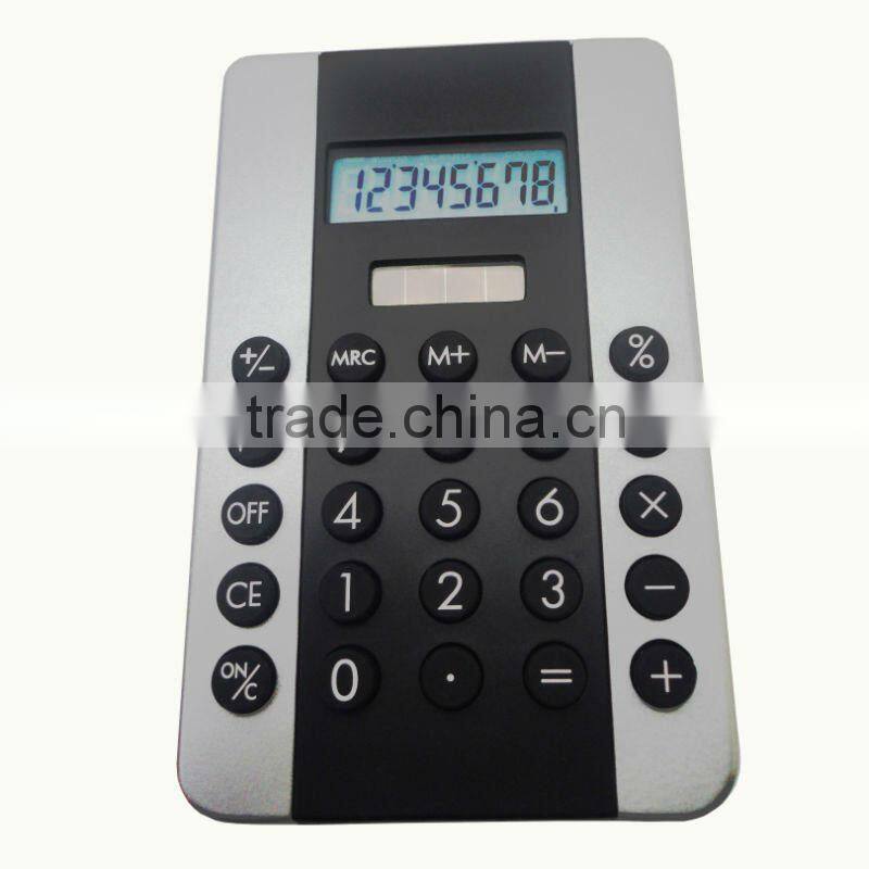 good quality cheap office gift 8 Digits flat dual power electronic Calculator