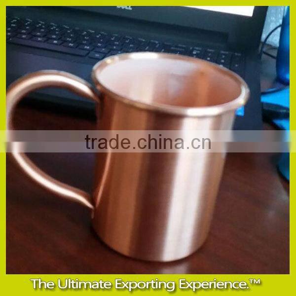 copper plating cup, 300ml copper plating cup, stainless steel coffee cup
