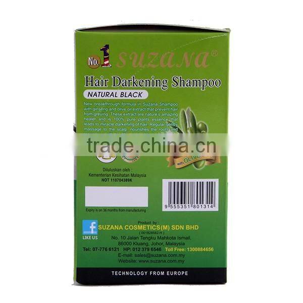 Imported hair dye color shampoo /black hair colour