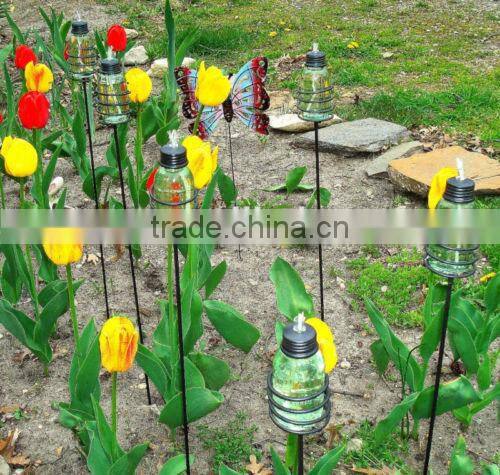 Mini Mason Canning Fruit Jar Garden Patio Stakes NO LAMPS