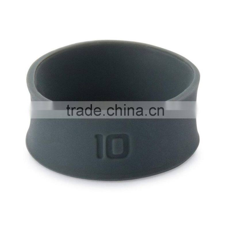 2015 fashion unique design silicone wedding ring