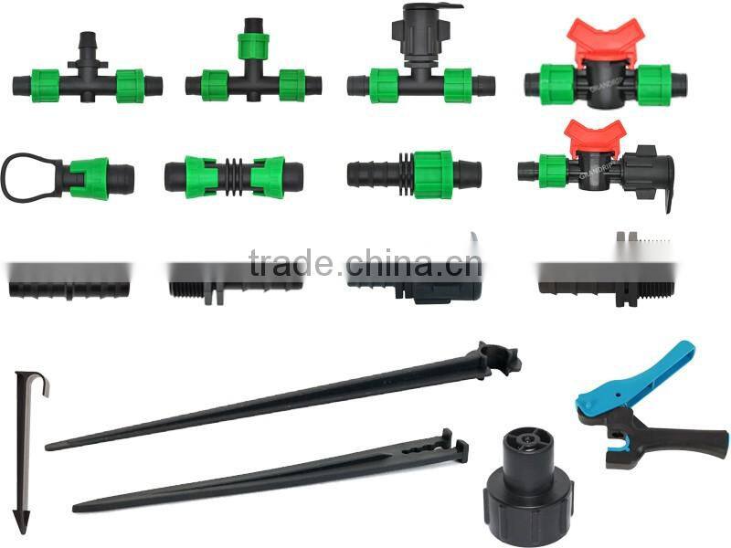 pe pipe micro irrigation fittings pipe connector barbed fittings