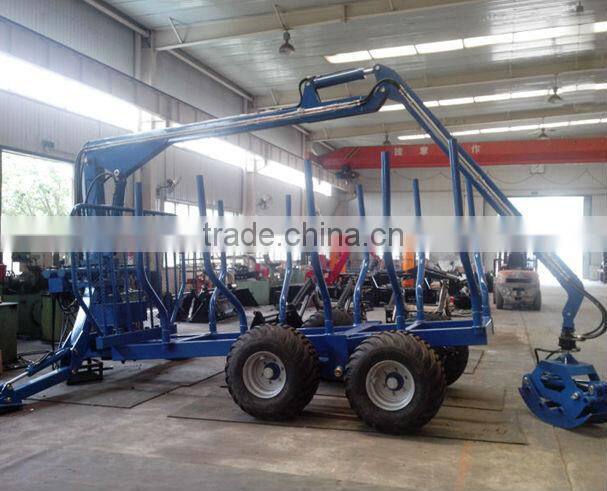 Hot sale CE certificated Timber grab trailer