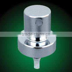 KL hot selling 20/410 shine silver Aluminum mini aluminum perfume sprayer/ Plastic Pump Fine Mist Sprayers Cosmetic Packaging