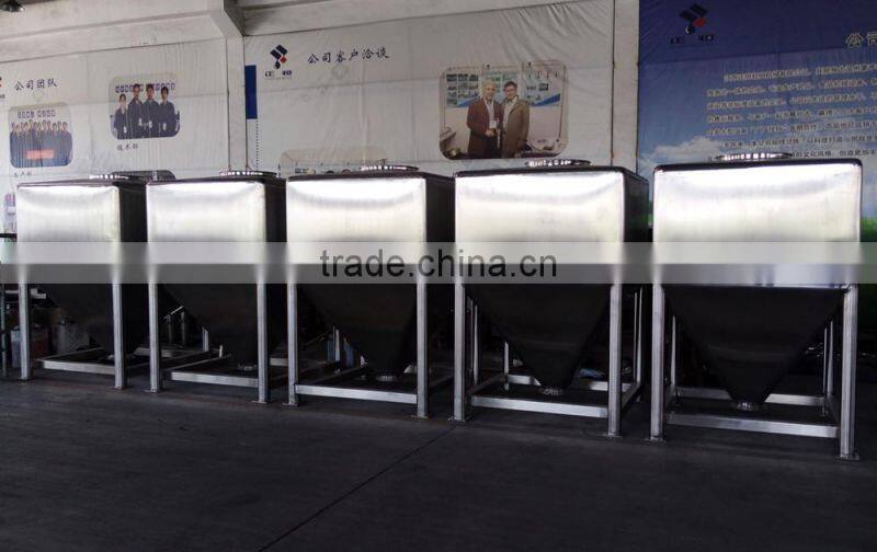 Customized SUS 304 SUS 316L Mixing Square Hopper / medical Hopper / conical hopper