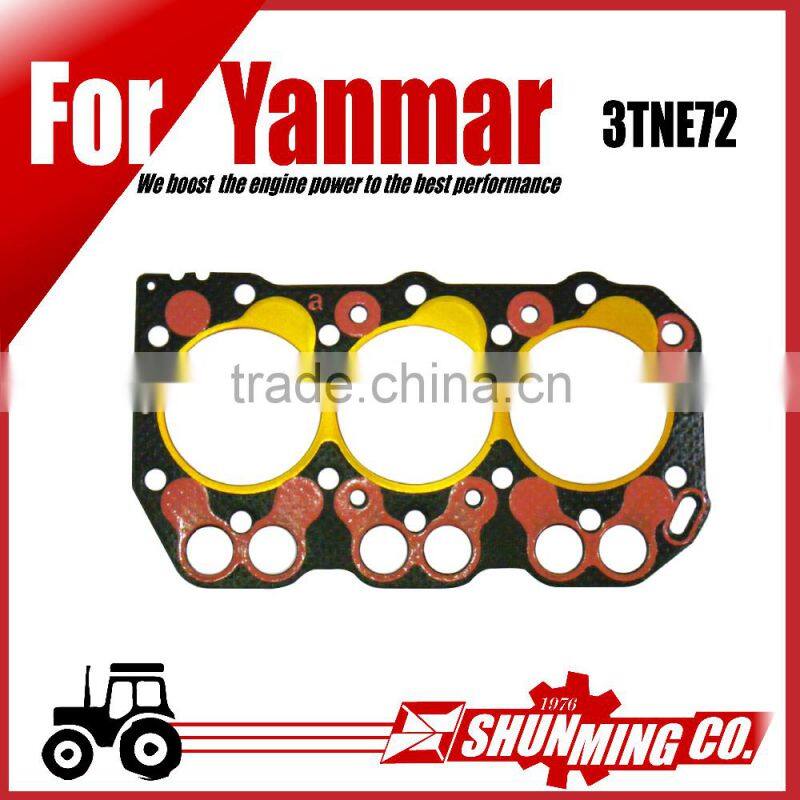 3TNE72 steel cylinder head gasket for Yanmar diesel engine use