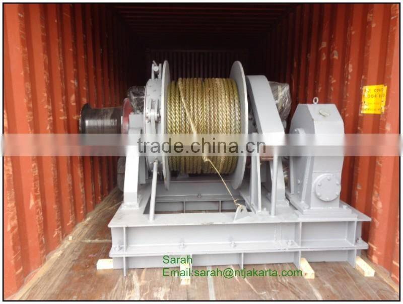 2015China suppliers High quality Boat drum 60KN electric anchor winches for boats