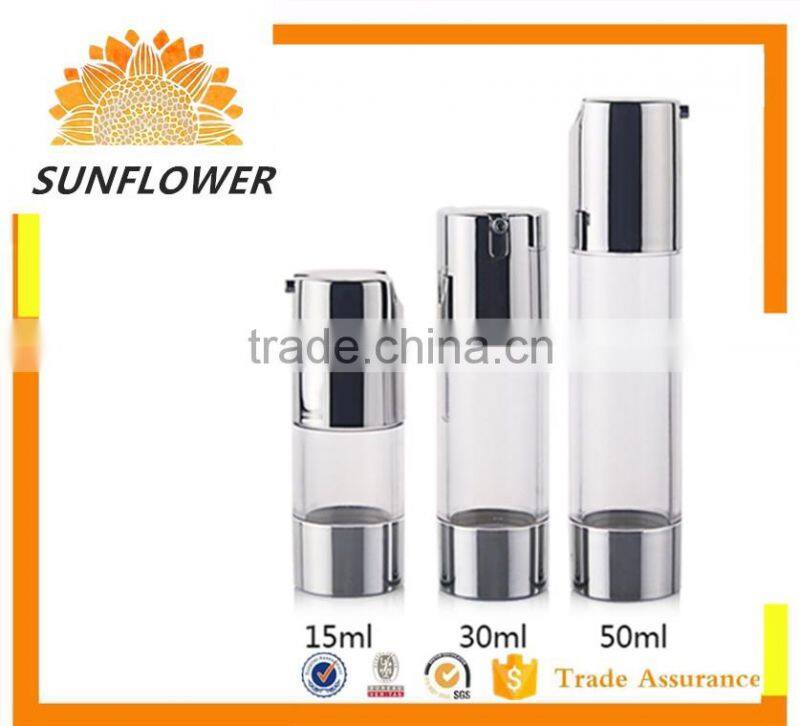 palstic empty white airless bottles 80ml/100ml/120ml