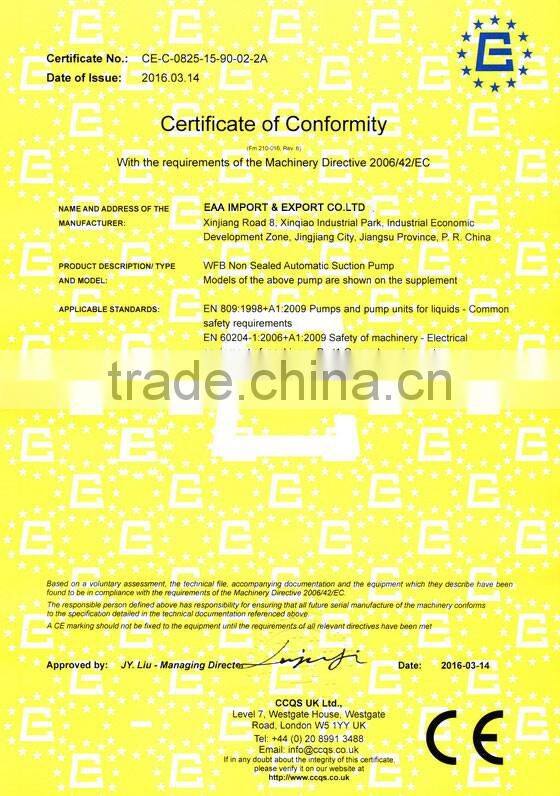 Fluorine pump for chemical industry