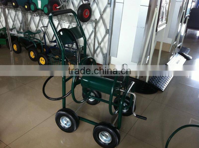 Garden hose reel cart