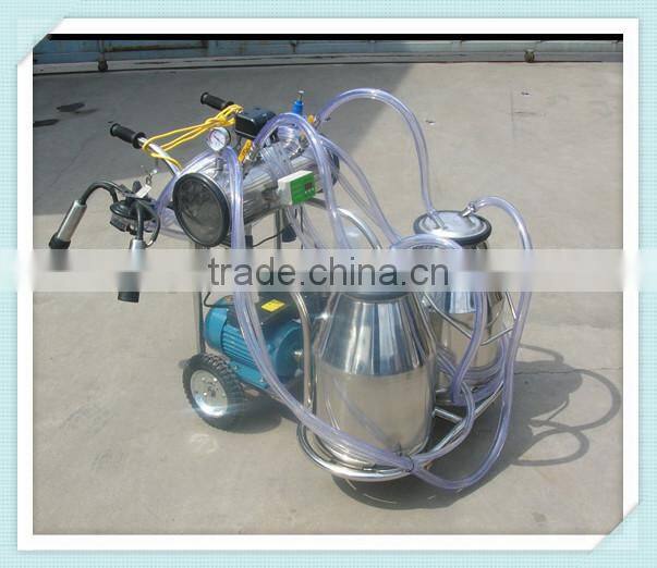 Mobile Vaccum Pump Double Cow Milking Machine