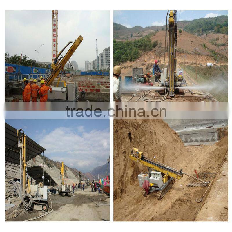 Jet grouting drilling rig with dth equipment